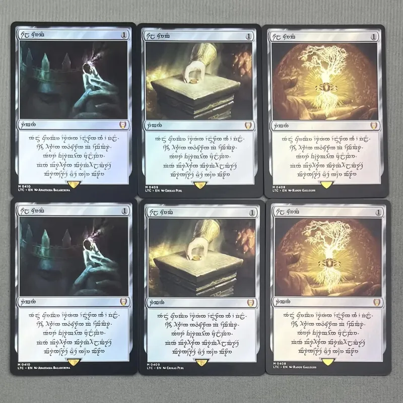 TCG Proxy Cards Deck Borad Games โฮโลแกรมเดี่ยว Black Lotus Power9 Dual Lands The One Ring — image 4