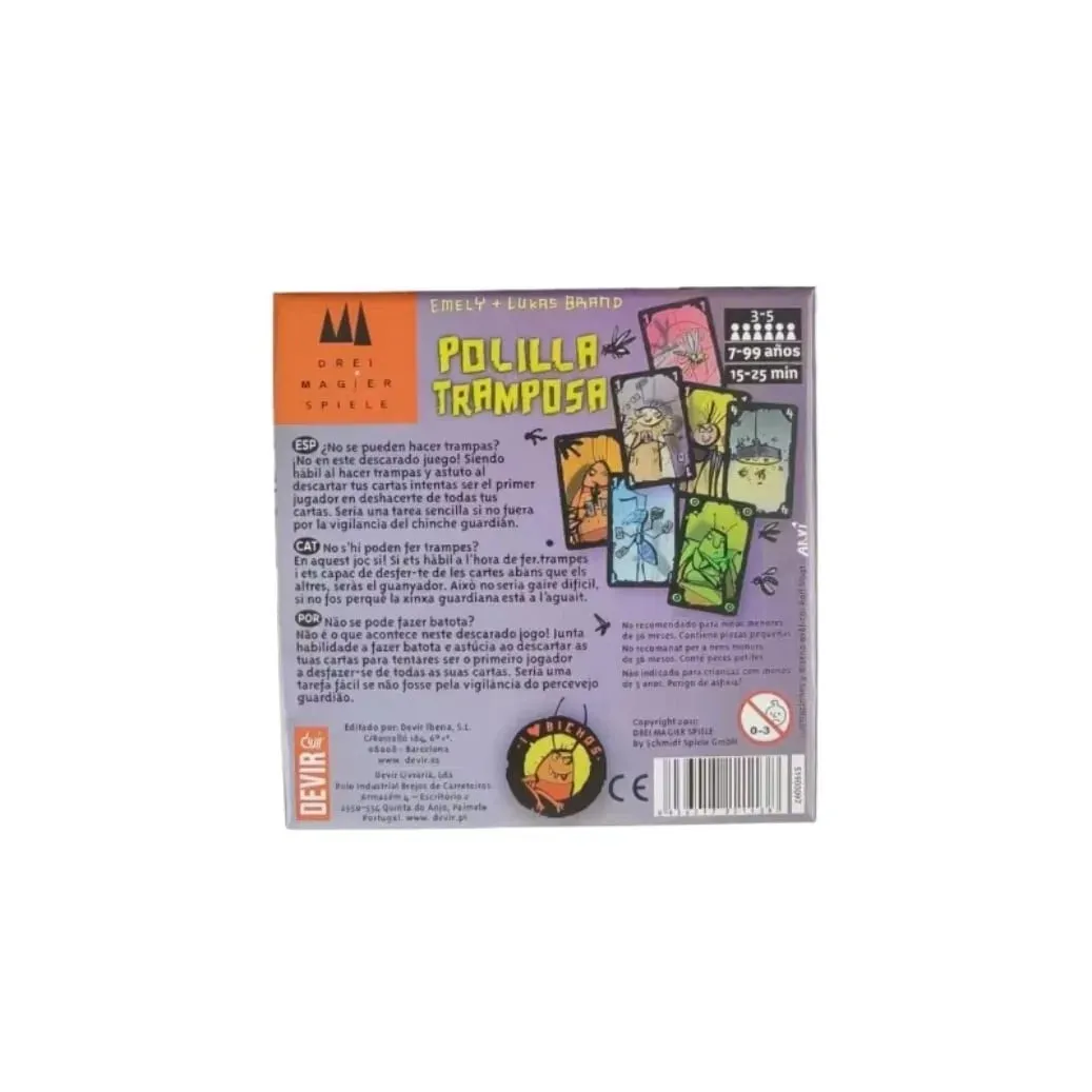 Jeu de cartes espagnol Mogel Motte Polilla Tramposa, jeu Devir-jeu de papillon de nuit, jouets interactifs pour fête en famille, 2026 — image 5