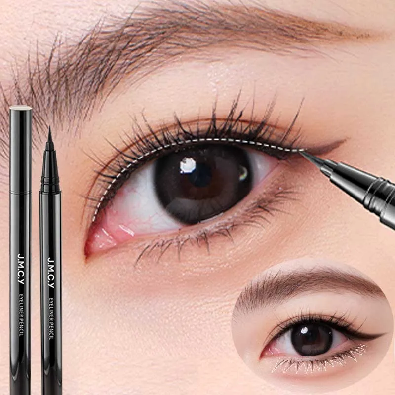 1 ชิ้นสีดำ Eye Make-up Liquid Eyeliner Lasting กันน้ำไม่ซีดจางเครื่องมือแต่งหน้าความงาม Quick Dry Non Halo Dye อายไลเนอร์ — image 2
