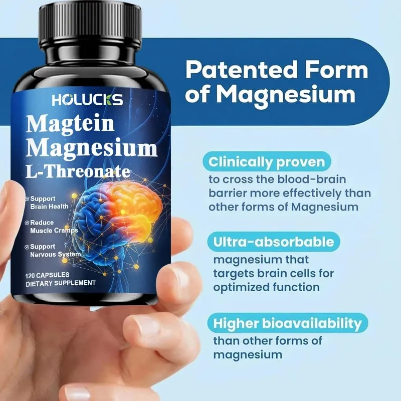 Magnesium L-Threonate Capsules Enhance Focus Sleep Quality Memory & Relaxation Strongly Support Nerve & Bone Health Care — image 4