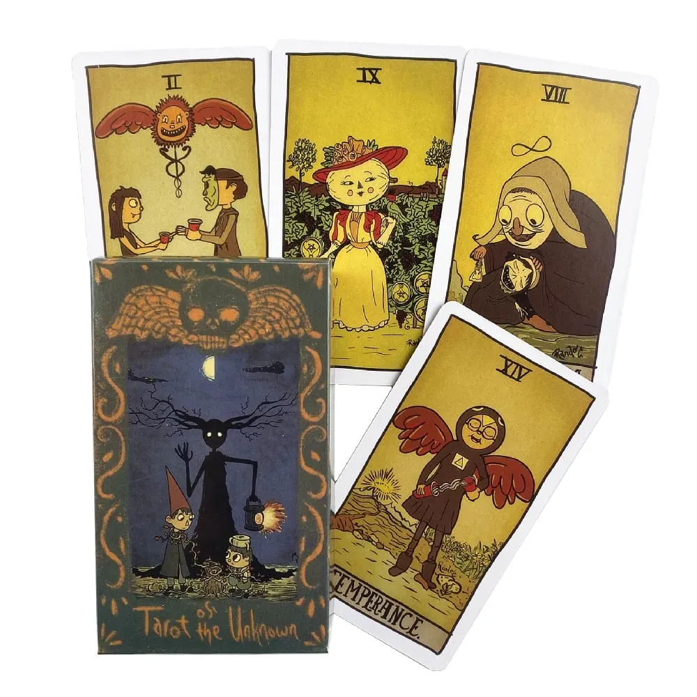 Tarot of the Unknown 78 Tarot Deck Kad Tarot Asal Untuk Pemula Dan E-booklet Alat Ramalan The Rider Tarot Deck — image 3