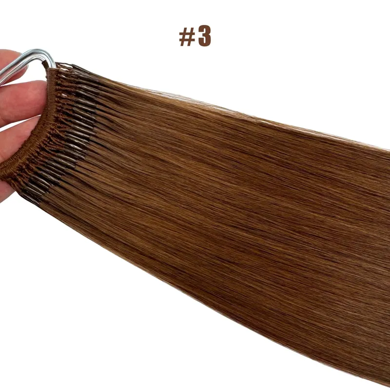 Düz Kore Popüler Pamuk Dize Twins Ucu Saç Uzantıları Brezilyalı Remy Saç 0.5G/Adet Keratin I-İpucu İnsan Saç Kadın Için — image 11
