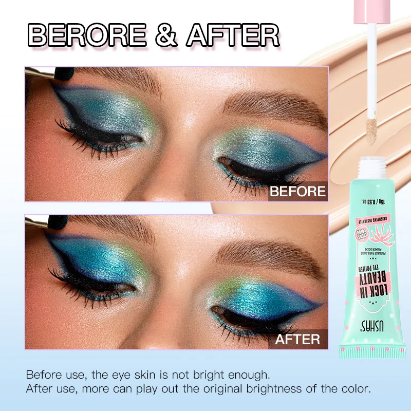 Lock In Beauty Eyeshadow Primer Long Lasting Smudge Proof Brighten Eye Color Smooth Base Invisible Eye Makeup Primer — image 3