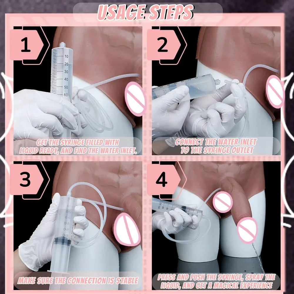 ซิลิโคน Anal Plug Squirting Dildo กางเกงกล้ามเนื้อหน้าท้อง Solid อวัยวะเพศชายช่องคลอด Anal Masturbator เพศของเล่นสำหรับหญิง — image 3