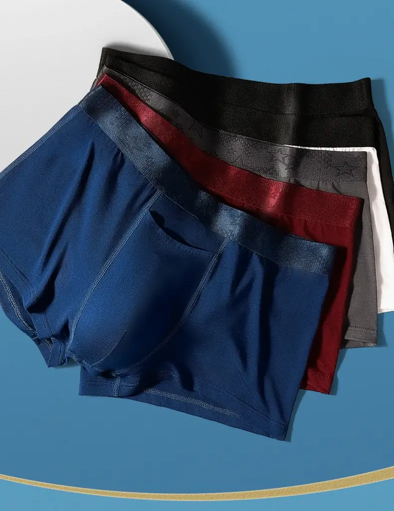 Gun split Briefs Men Modal Summer Breathable Sports boxers Ice Silk ice bag shorts — image 10