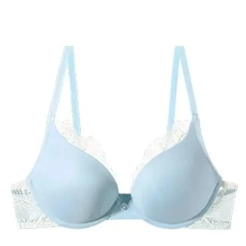 Set Seluar Dalam Renda Elegan Wanita Tekan Ke Atas Bra Berwayar Lembut Anti Kendur Sokongan Set Pakaian Dalam Fesyen Keselesaan Ringan — image 2