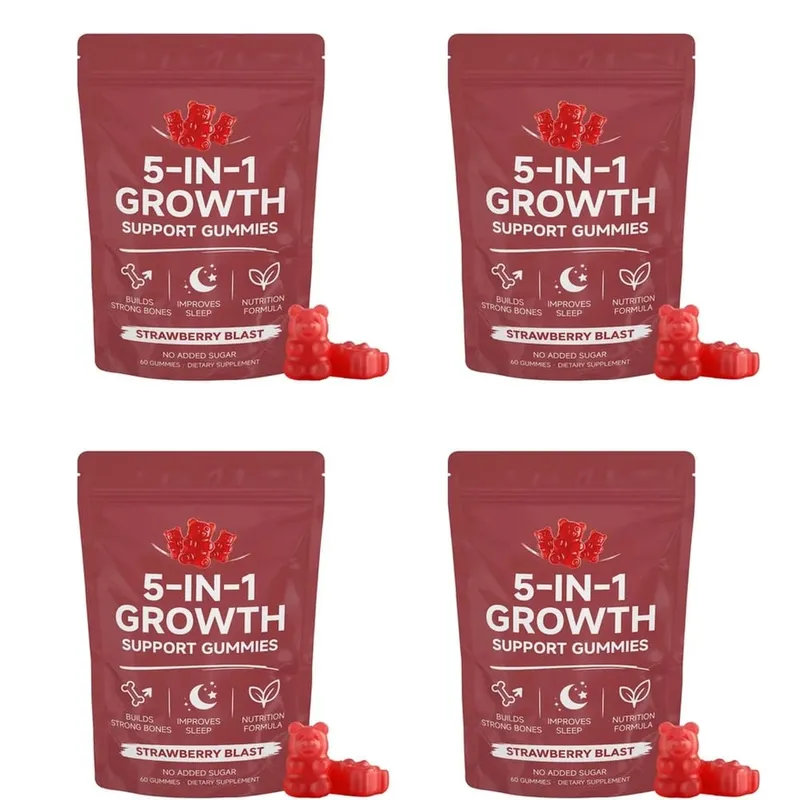 Gummies nutritionnelles avec vitamine K2 D3 Calcium et magnésium pour la santé des os et la relaxation Soutien au bien-être du sommeil Adultes 60 Gummies — image 10