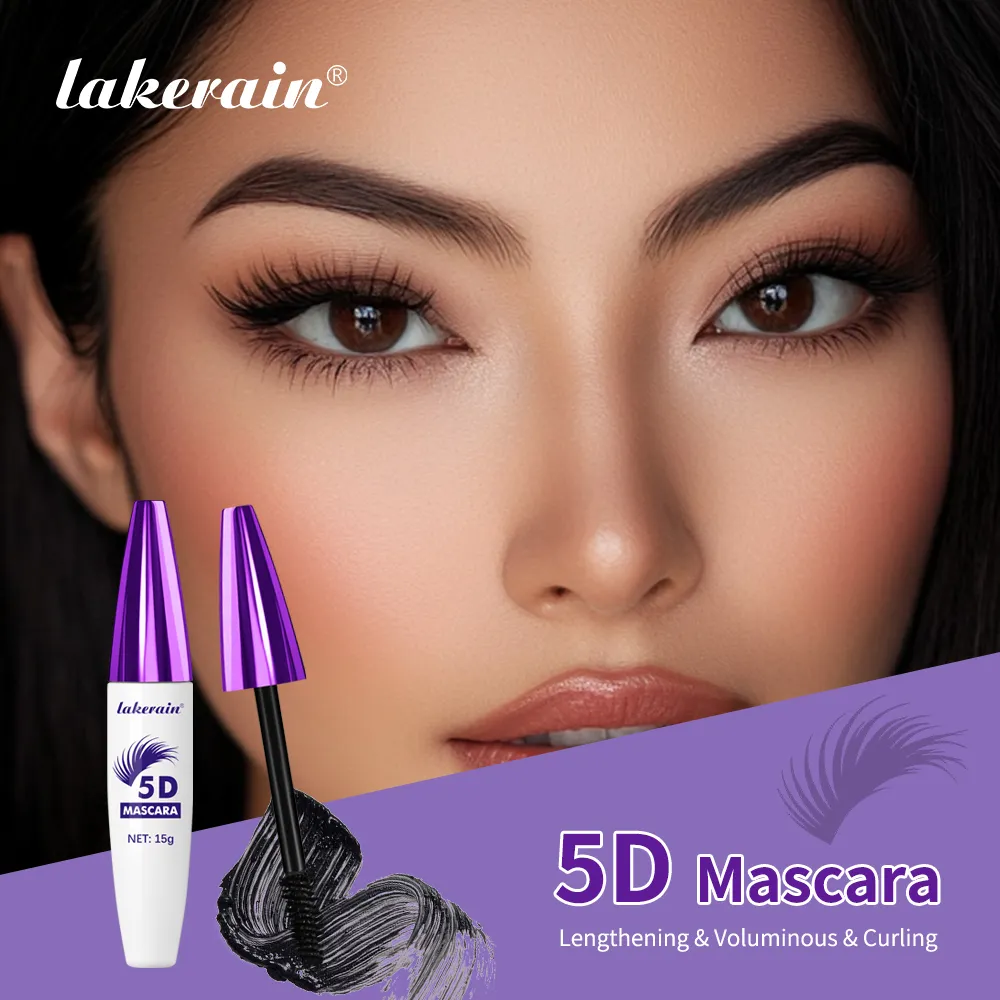 5D มาสคาร่ากันน้ำ Long Lasting Volumizing Curling ยาว Smudge Proof สี Eye Make Up Party เทศกาลเครื่องสำอาง — image 2
