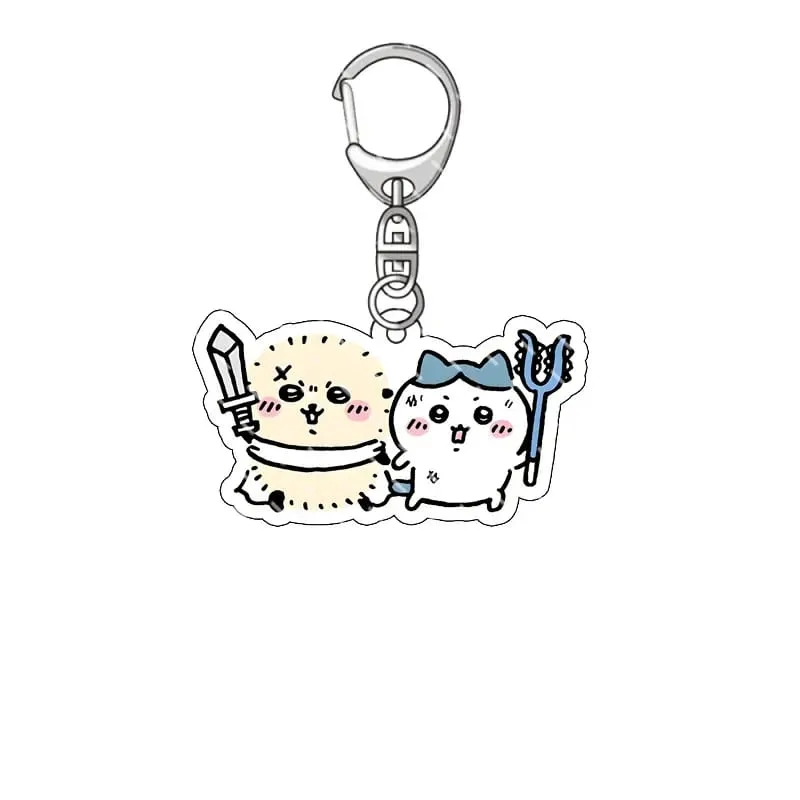 jiyi Pendant Anime Comic Acrylic Peripheral Keychain Hachiware Usagi Cute Pendant Bag Hanging Dekorasyon na Dekorasyon — image 29