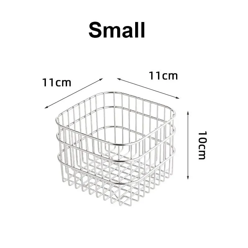 Rustfrit stål Comestic Tools Opbevaringskurv Multi-Purpose Makeup Børster Hudplejeværktøj Parfume Organizer Kosmetisk Sorteringsboks