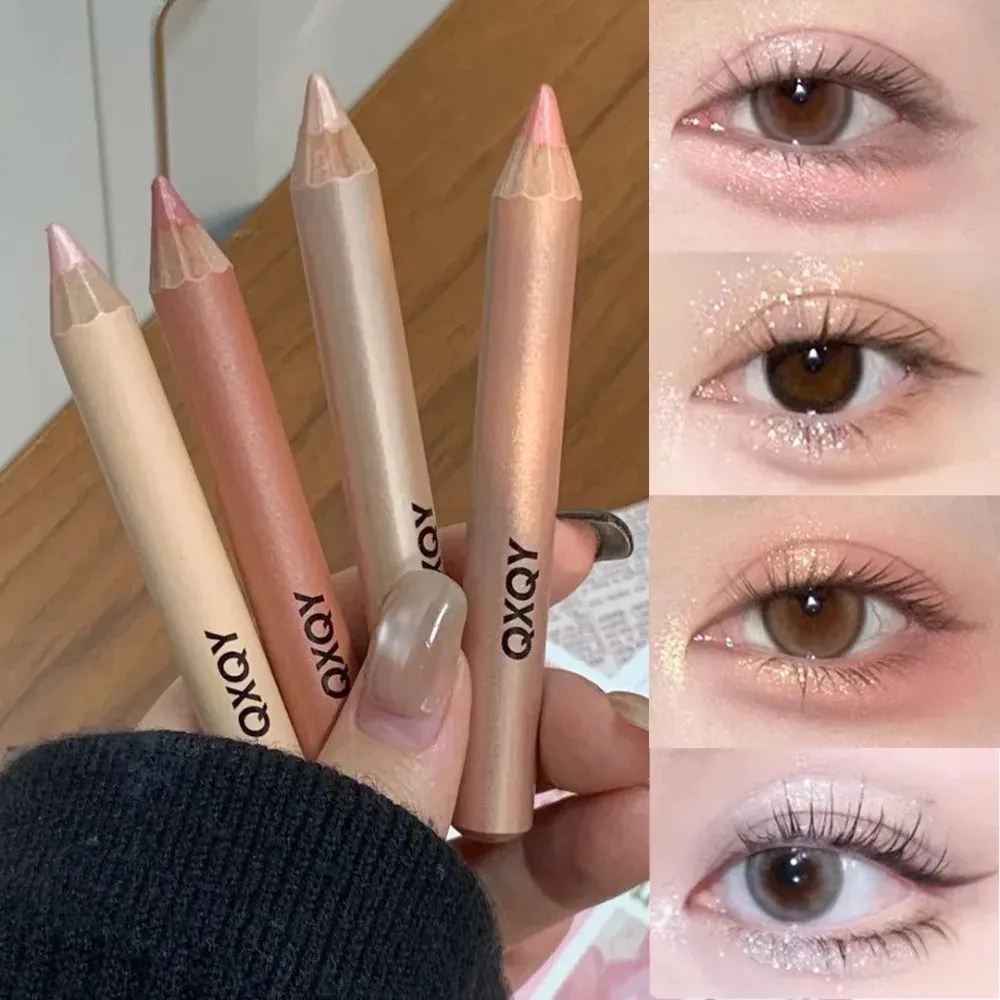 1/2/4 pezzi Shimmer Aegyo Sal Eye Liner Matita Sotto gli occhi Evidenziatore Glitter Rosa Ombretto Nude Champagne Contorno occhi Trucco — image 4