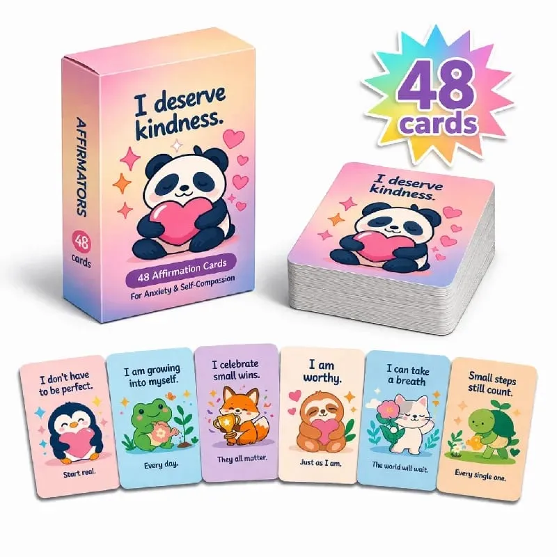 SEL Affirmationskarte Affirmators Englische inspirierende emotionale Achtsamkeits-Ermutigungskarte für Kinder