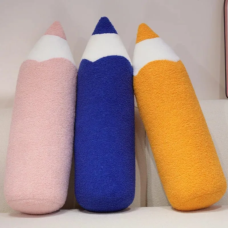70CM Cartoon Colored Pencil Plush Pillow Soft Sofa Room Cushion Simulation Crayon Toys Nice Gifts
