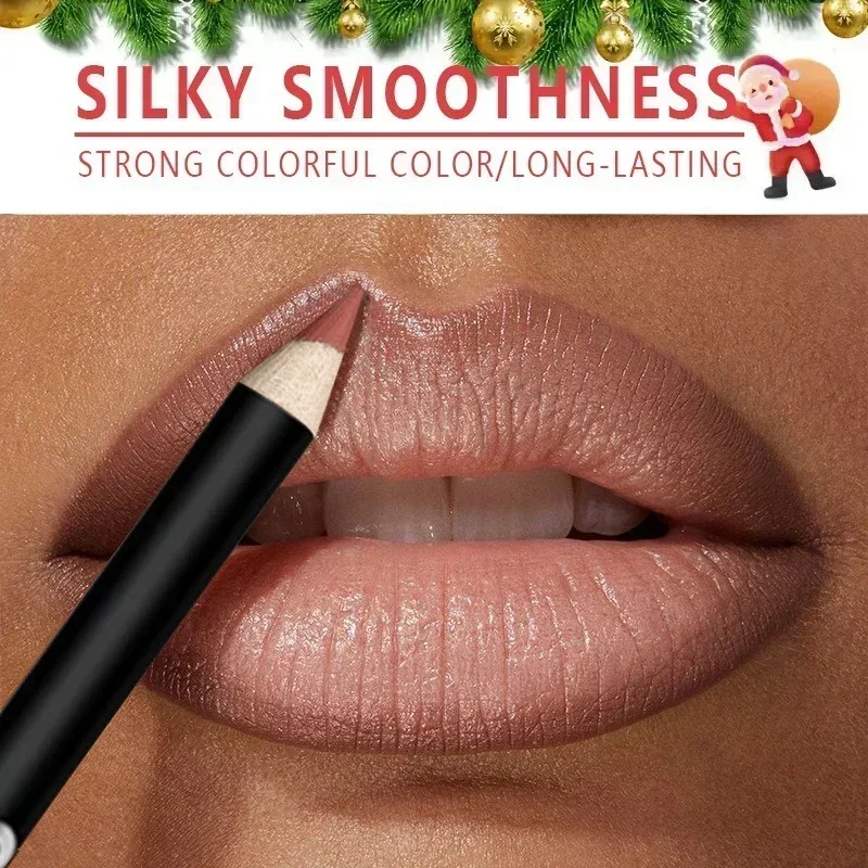 12 Color Matte Lipliner Pencil Long-Lasting Waterproof Plumping Stain Lipstick Natural Brown Lip Liner Professional Makeup — image 7