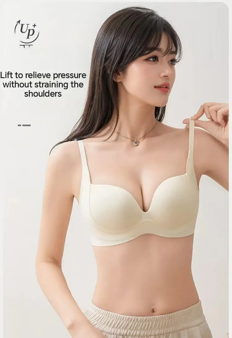 2025 Reggiseno push up senza soluzione di continuità Seno piccolo Raccolta Allargamento Anti-Cedimento Sottile Superiore Fondo spesso Senza ferretto Lingerie per le donne — image 4