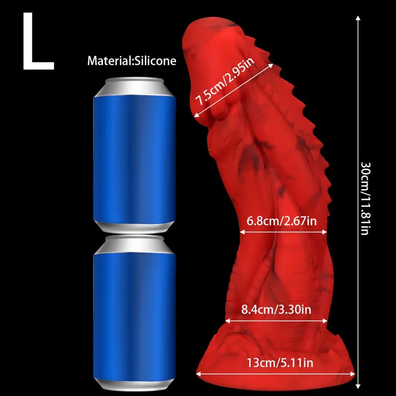 Huge Big Large Anal Plug Dragon Monster Long Anal Dildo Anal stretching dialator Butt Plug Adult Sex Toys For women Men Gay — image 8