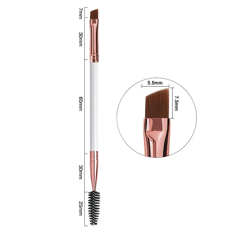 1 قطعة 2 في 1 فرشاة حواجب مزدوجة الرأس + فرشاة رمش أدوات ماكياج فرش التجميل فرش مكياج للرموش بروشا maquillaje — image 8