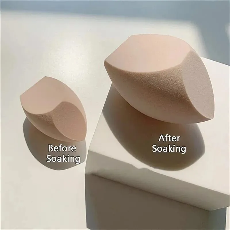 Store størrelse makeup svamp våd og tør dobbelt brug blød makeup foundation svamp pust pulver creme glat pust Make up værktøj tilbehør — image 4