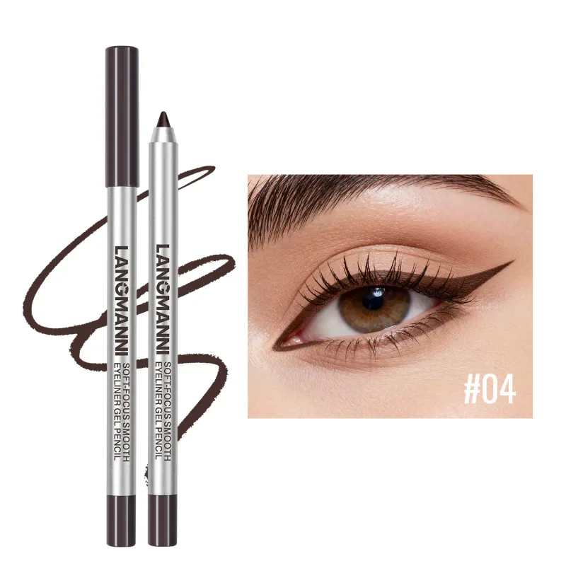 Waterproof and Sweat Proof Pearlescent Shining Eyeliner Gel Pencil Long Lasting Smooth Easy To Colors Women Eye Makeup — image 8