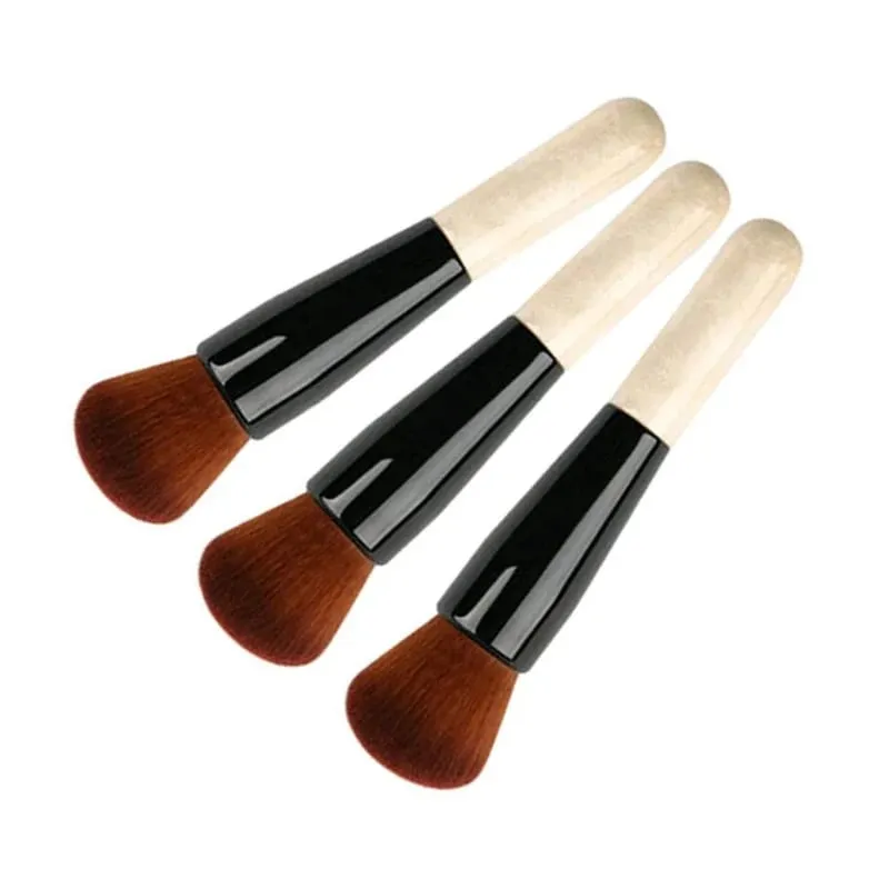 Luxury Champagne Makeup Brushes Flat Top Foundation Brush Large Face Brush Repair Brush Contour Brush for Liquid Cream Powder — image 5