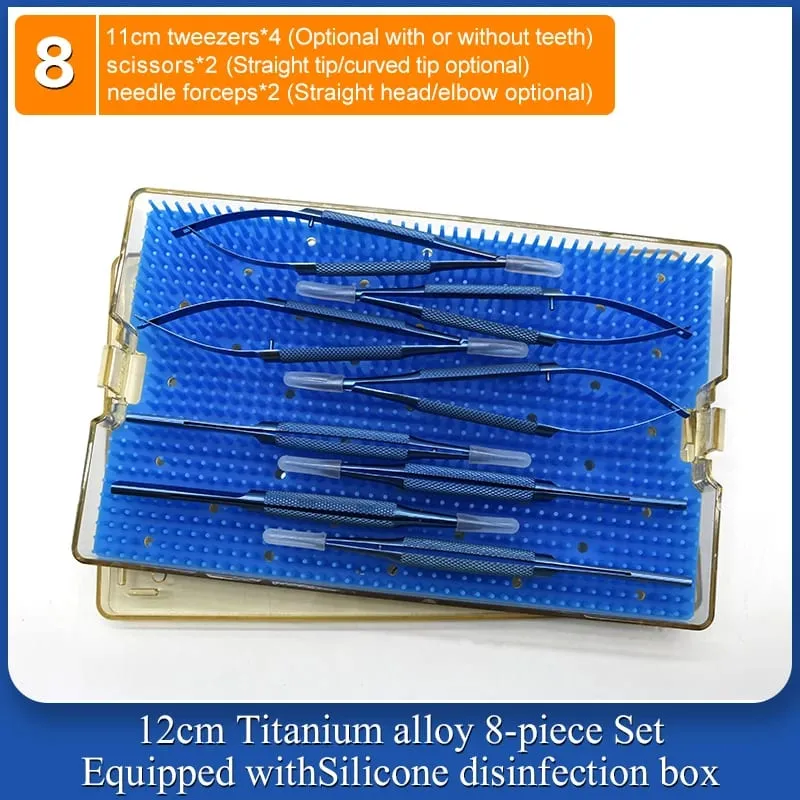 4 Pieces/set Of Ophthalmic Microsurgery Instruments 12/16/18cm Scissors+Needle Holder+tweezers Stainless Steel Surgical Tools — image 11