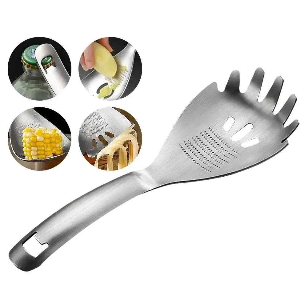 Râpe à ail et gingembre en acier inoxydable, cuillère à broyer multifonctionnelle, séparateur de soupe aux œufs, ustensiles de cuisine