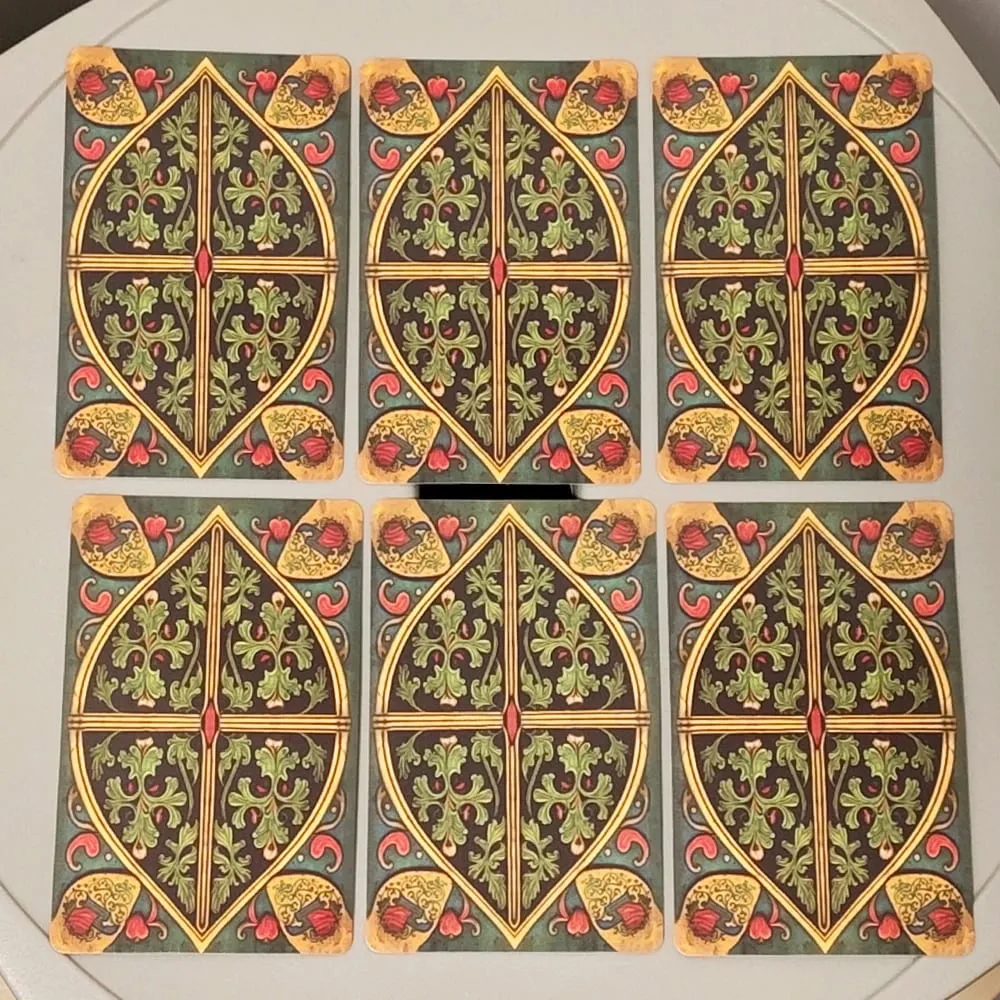 Dicetak pada Kad Stok Timbul Dua Timbul 350GSM Zaman Pertengahan Lenormand Oracle Deck 9*6sm Kad 36 Keping — image 2
