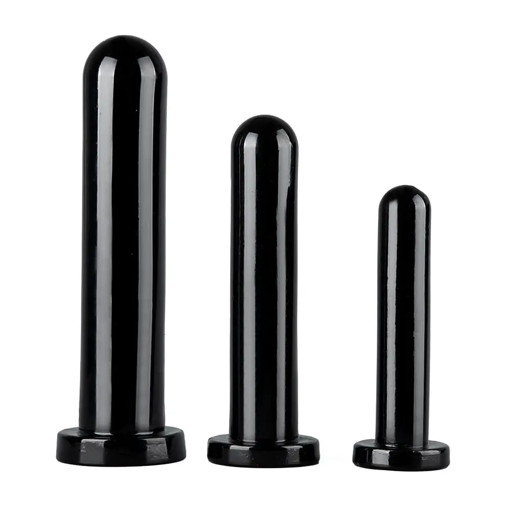 24.5 cm Uzun Şeffaf Jöle Pürüzsüz Yüzey Strapon Anal Yapay Penis Düz ButtPlug TPE Yapay Penis Anal Plug Samimi Seks çiftler için oyuncaklar — image 1
