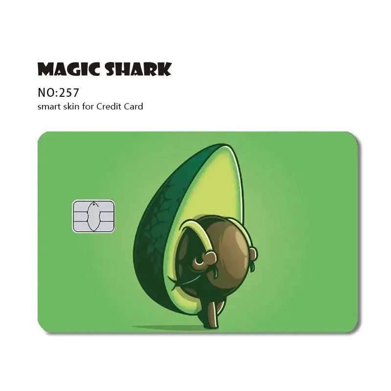 Magic Shark Dog Meme Hunter Snake Stonks 3M 무광택 PVC 전면 스티커 필름 커버 스킨 은행 직불 신용 카드 — image 25