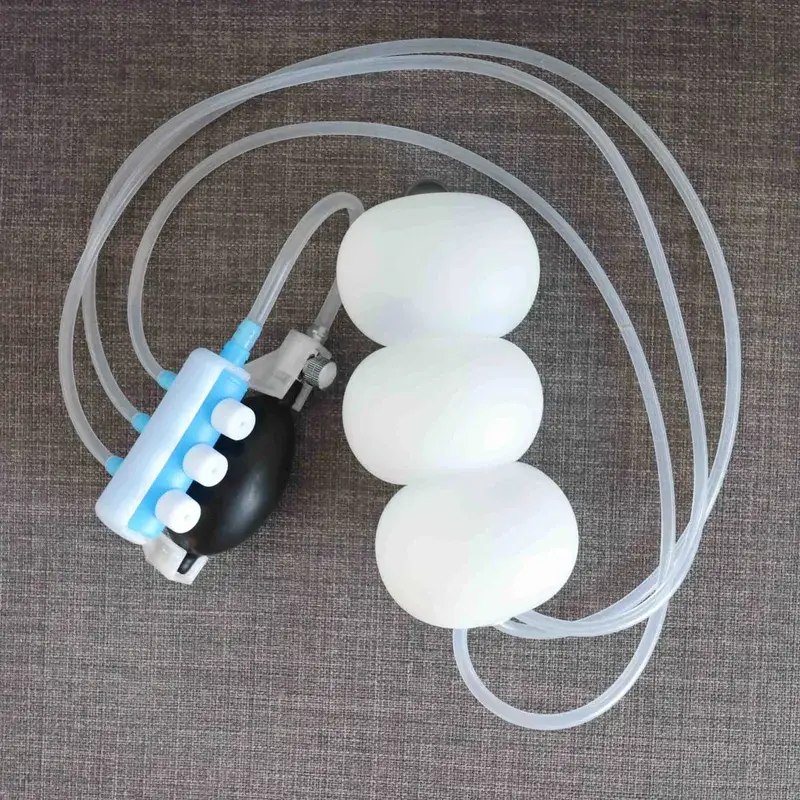 Trójkomorowy nadmuchiwany korek analny duże wibratory Butt Plug Dilator kobiety mężczyźni Sex zabawki masażer prostaty BDSM G Spot stymulator — image 12
