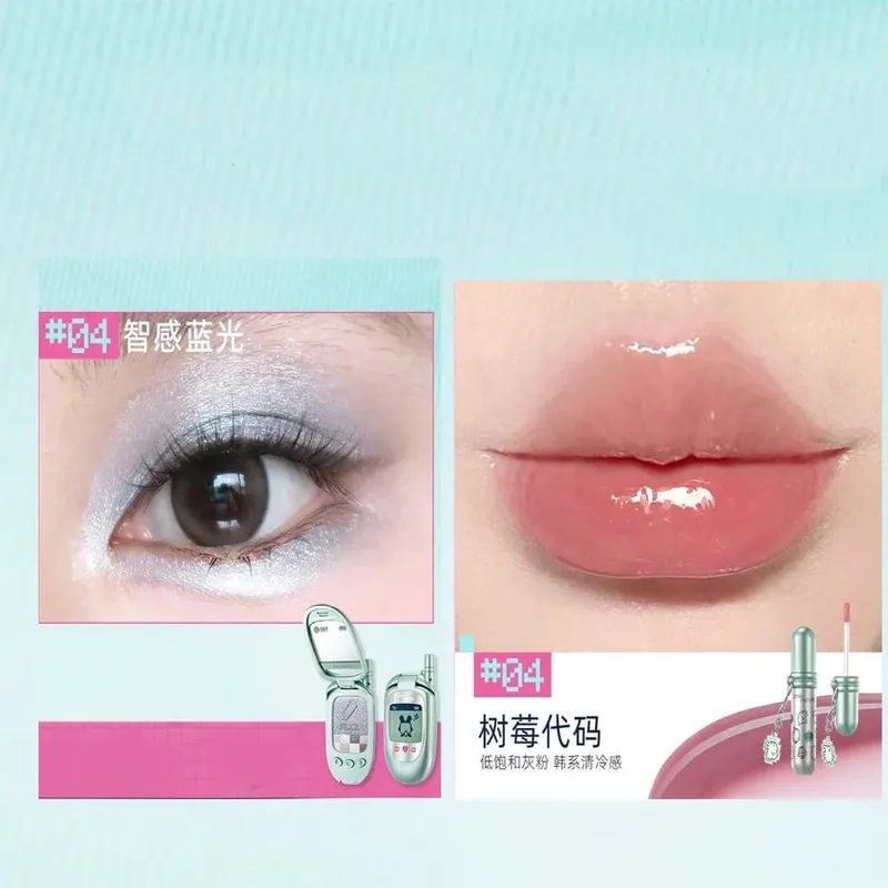 Little Ondine Makyaj Hediye Seti Çok Kullanımlı Krem Balsamı Dudak Glaze Eyeliner Kaş Kalemi ve Ayar Pudrası Güzellik Koleksiyonu