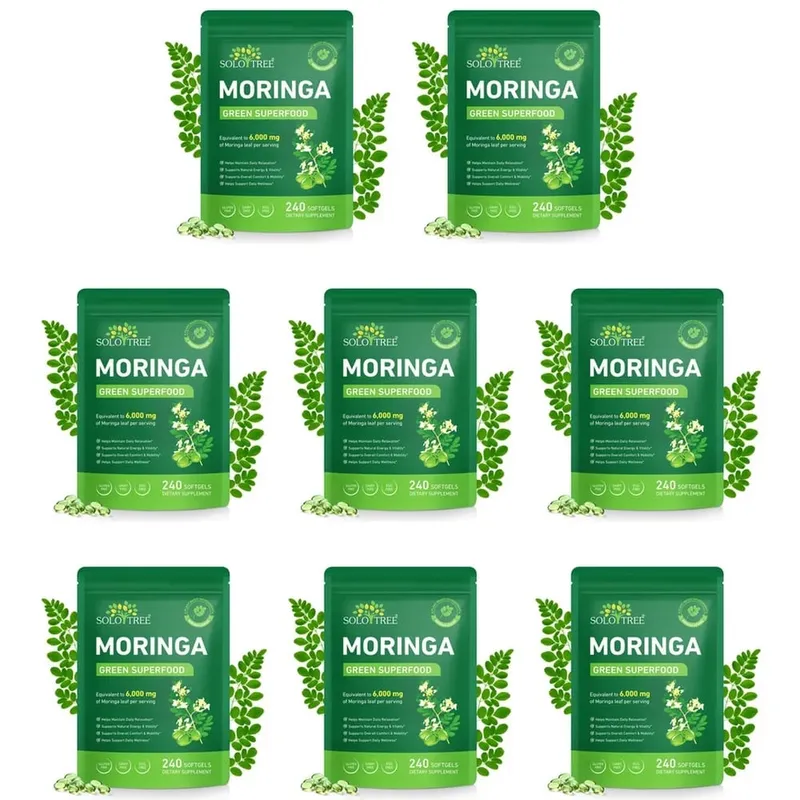 Moringa Leaf Softgels 6000 mg equivalent per portie voor dagelijkse ontspanning Natuurlijke energie Vitaliteit en comfortondersteuning 240 softgels — image 12