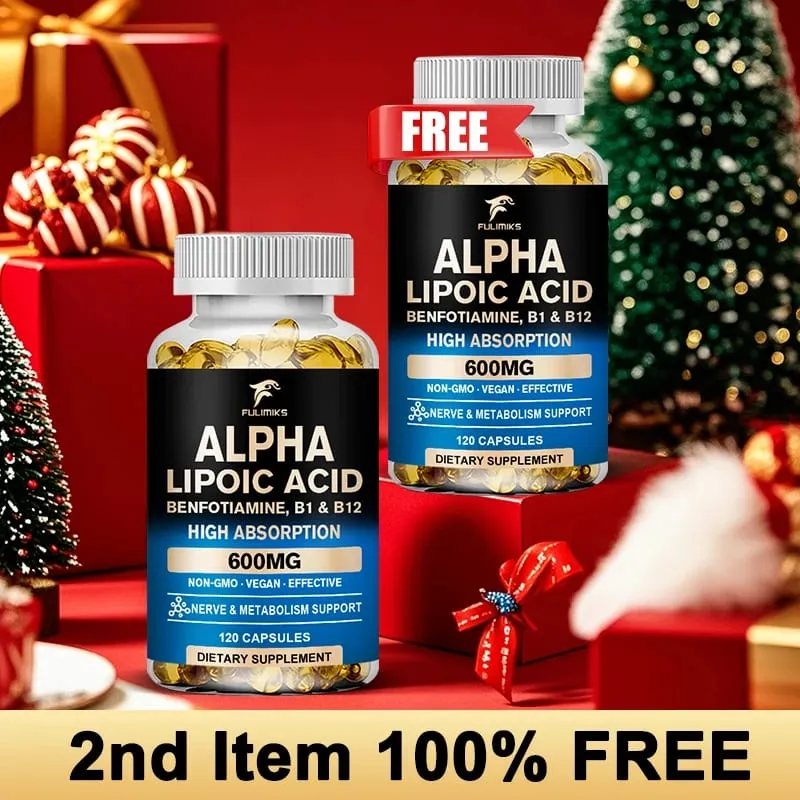 Premium Alpha Lipoic Capsules Help Promotemetabolism Protect The Skin Antioxidantingredient Prevent Continuous Hair Loss — image 1