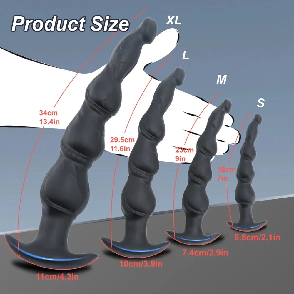 ซิลิโคนก้น Anal BUTT Plug นวดขนาดใหญ่ Anal Dildo พร้อม Flared ฐานพรีเมี่ยมการฝึกอบรมชุดของเล่นสำหรับผู้ใหญ่ผู้หญิงผู้ชาย — image 6