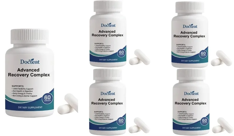 Phức hợp phục hồi nâng cao 60 viên với L Glutamine Glycine Lysine Enzyme tiêu hóa cho sức khỏe đường ruột Hỗ trợ sức khỏe hàng ngày