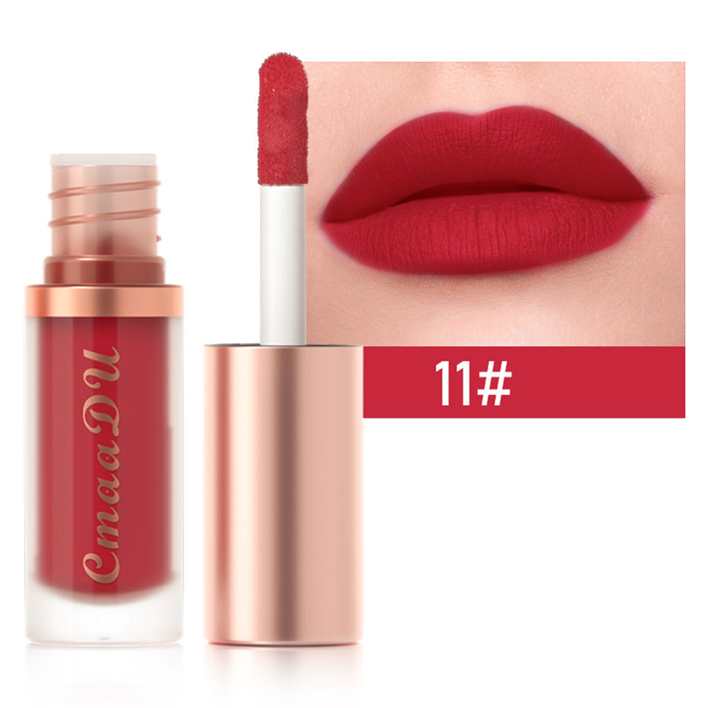 1 stücke Wasserdichte Matte Samt Lip Glasur Feuchtigkeitsspendende Langlebige Nicht-stick Tasse Nicht Leicht Zu Verblassen Lip Gloss lippenstift Make-Up — image 6