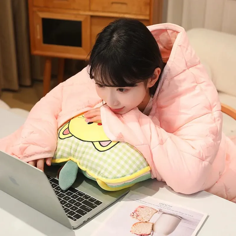 Apple หมอนตุ๊กตาแมวตุ๊กตาหมอน Kawaii โซฟานุ่มเบาะเครื่องปรับอากาศผ้าห่มโยนหมอนน่ารักของขวัญวันเกิด — image 9