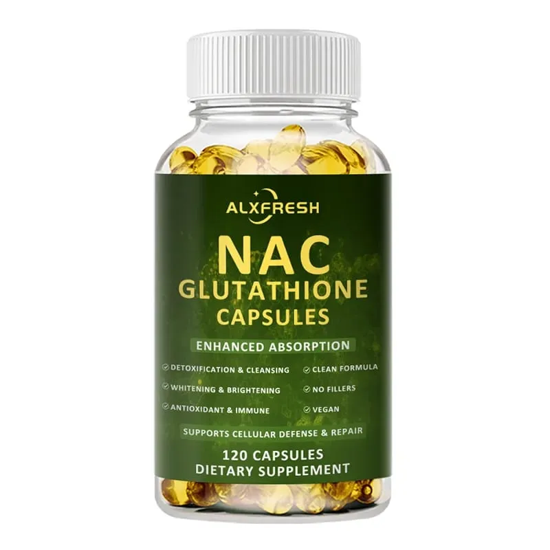 Premium NAC + Glutatione Complex Detox e potenziamento antiossidante con vitamina C | Supplemento per la salute del sistema immunitario a supporto del fegato