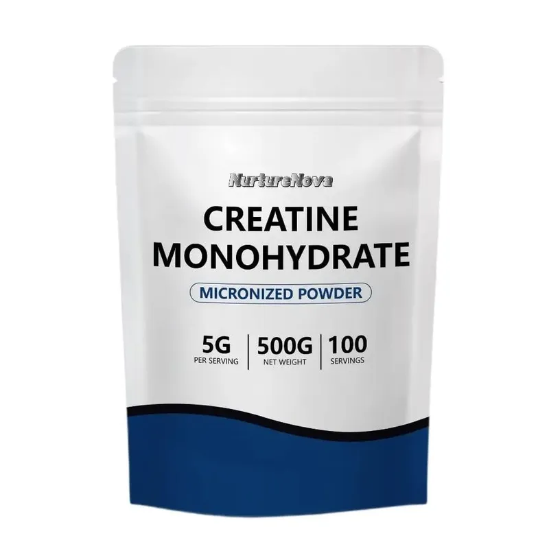 NutureNova Kreatin Monohidrat Tozu Mikronize Spor Salonu Vücut Geliştirme Antrenmanı Fitness için Malzeme 100 Porsiyon 500g Net Ağırlık