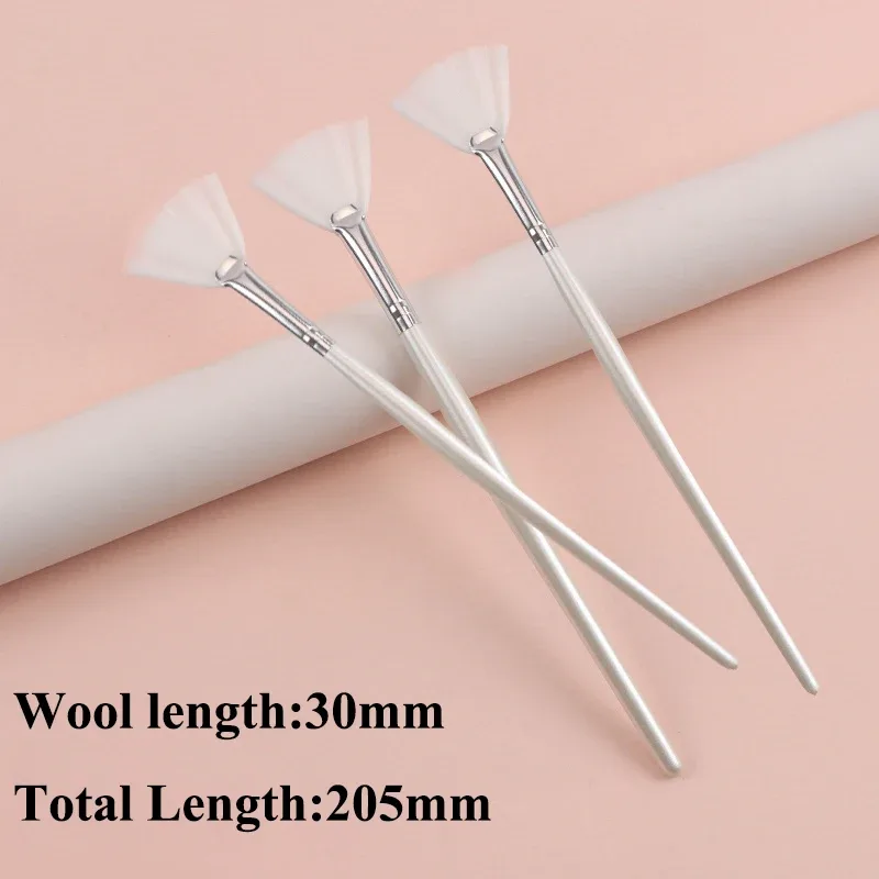 Praktische Gesichtsbürsten, Fächer-Make-up-Pinsel, tragbare Maskenbürste, kosmetische Werkzeuge für Frauen, flexibler weicher Gesichtsmasken-Applikator — image 8