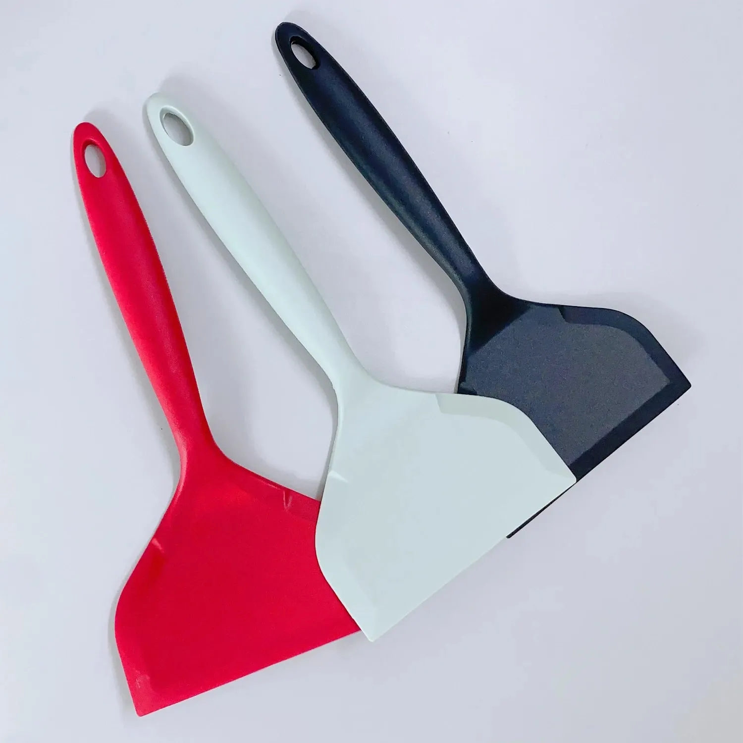 ไม้พายซิลิโคนแพนเค้กพลั่วไข่เจียว Spatula Turner สำหรับไข่ปลาแพนเค้ก Non Stick กว้างนุ่มพิซซ่า Shovel Kitchen Scraper — image 2