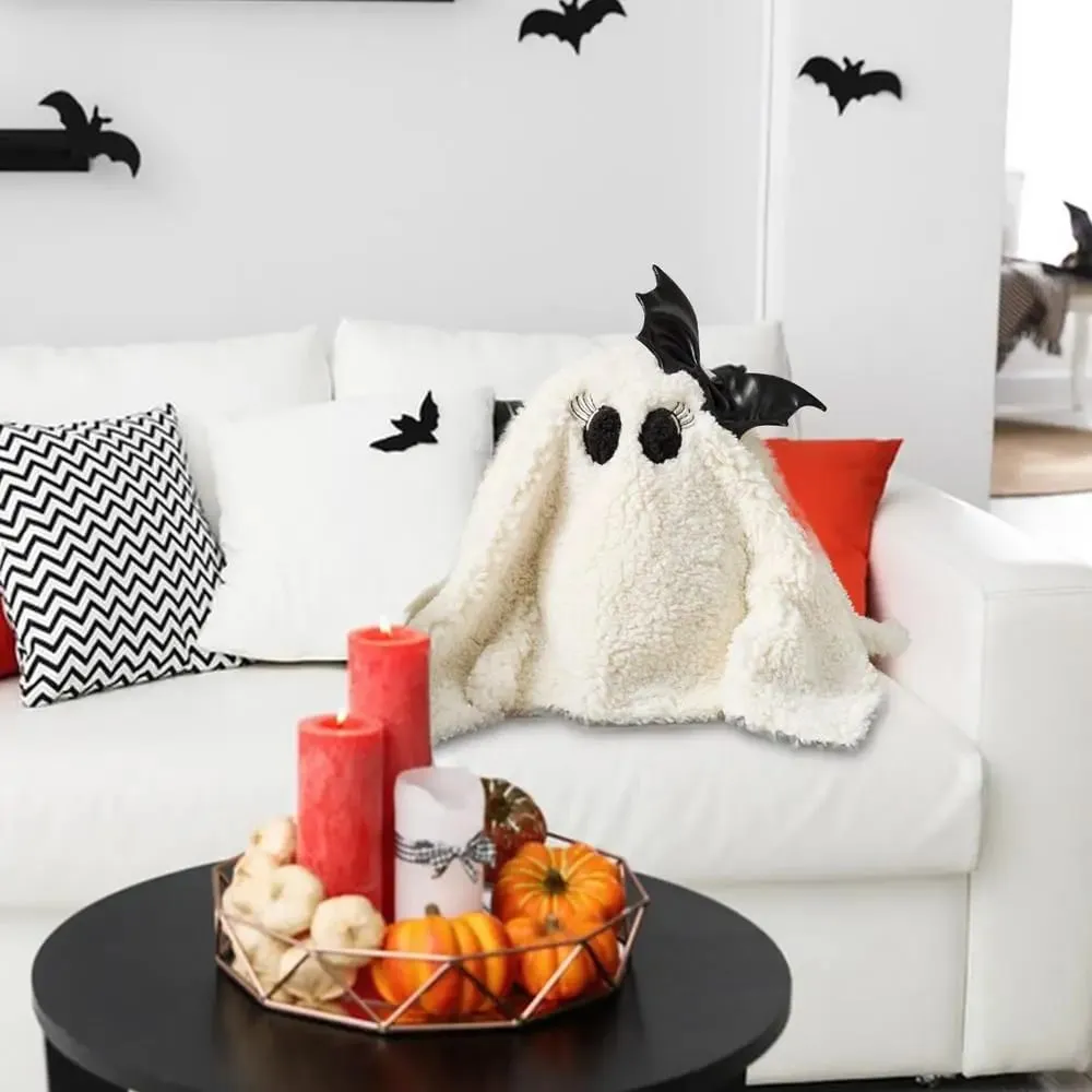 Duch pluszowa poduszka śliczny pluszowy duch Home Decor nadziewane Halloween pluszowe zabawki śliczny duch pluszowy zabawka miękki duch pluszowe dla — image 9
