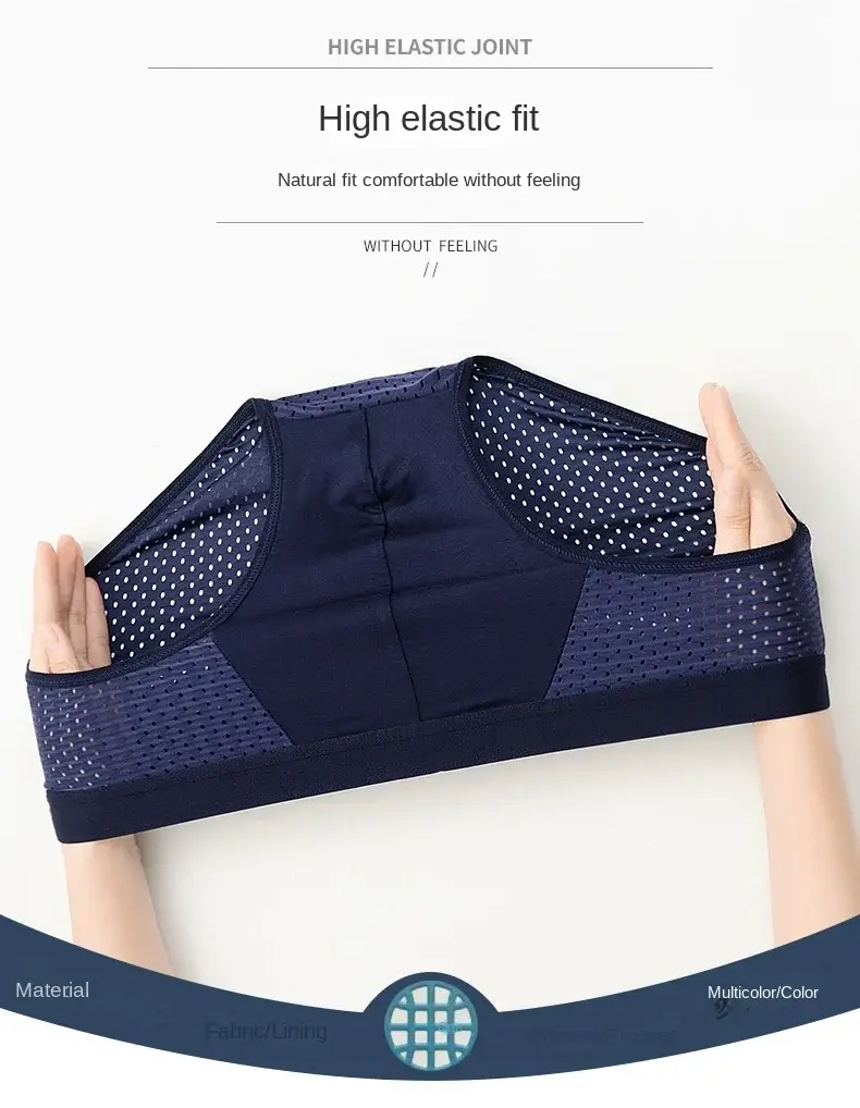 Seluar Dalam Sutera Ais Musim Panas Lelaki Pepejal Boxershorts Seluar Dalam Bernafas Seluar Dalam Buluh Serat Karbon Seluar Dalam Berongga Anti Bakteria — image 7