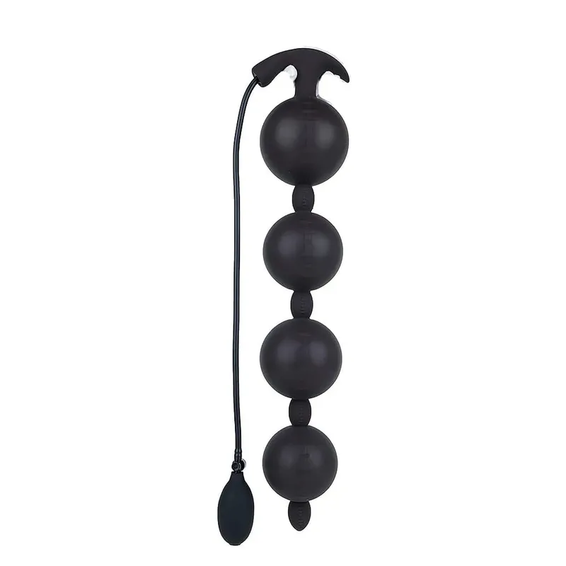 Ekstra Panjang Tiup Manik-manik Anal Butt Plug Dildo Silikon Besar Ukuran Disesuaikan Besar Tebal 4 Bola Manik dengan T-base Mainan Seks Dewasa — image 8
