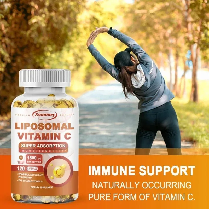 Liposomal Vitamin C - Supports Antioxidant and Nutrient Absorption Energy Supplement and Promotes Immune Health