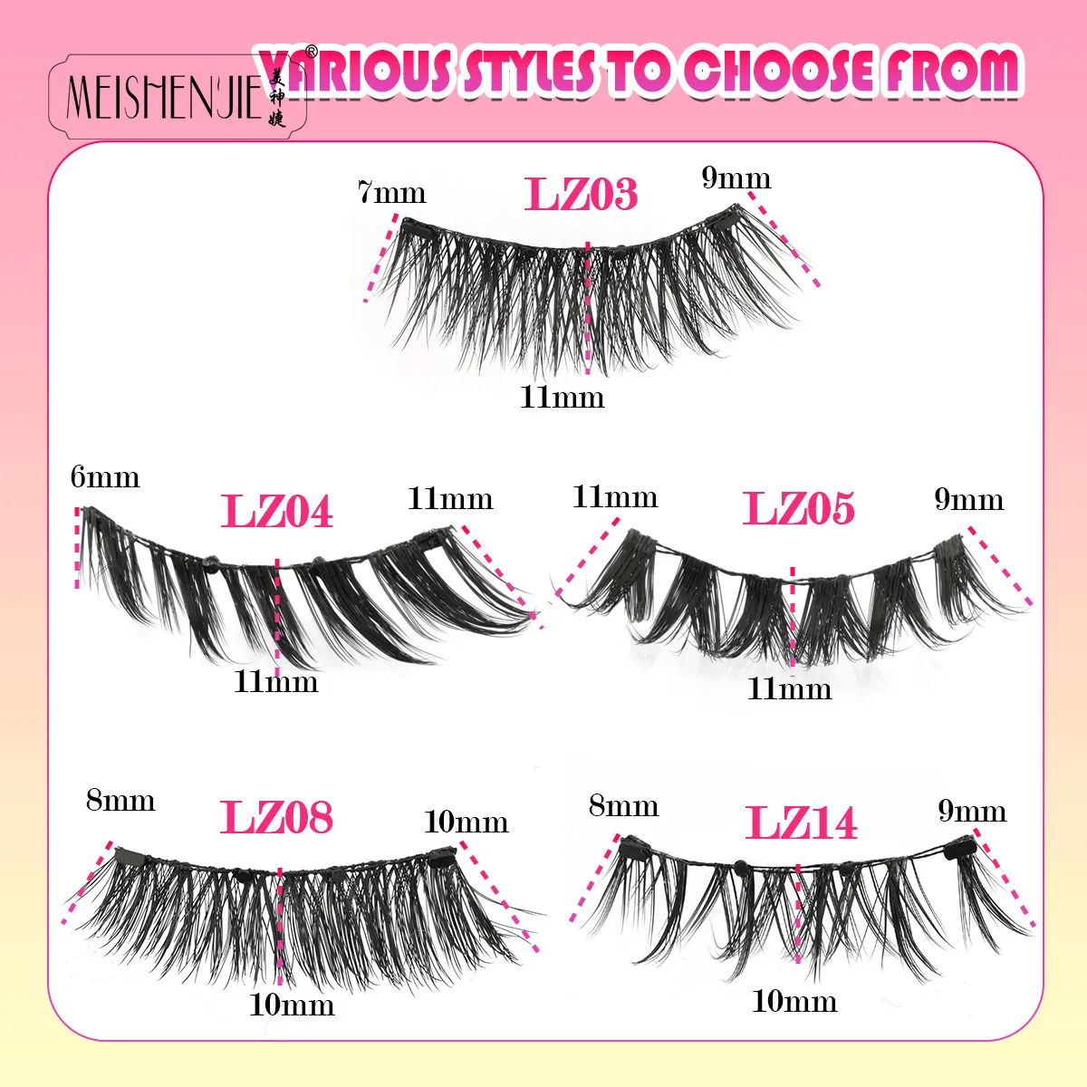 Magnetische Wimpern, 1 Stück, kein Kleber erforderlich, wiederverwendbar, natürlicher Look, 3D-Wimpern, einfach anzuwenden, weiche magnetische Wimpern-Set für Augen-Make-up — image 6