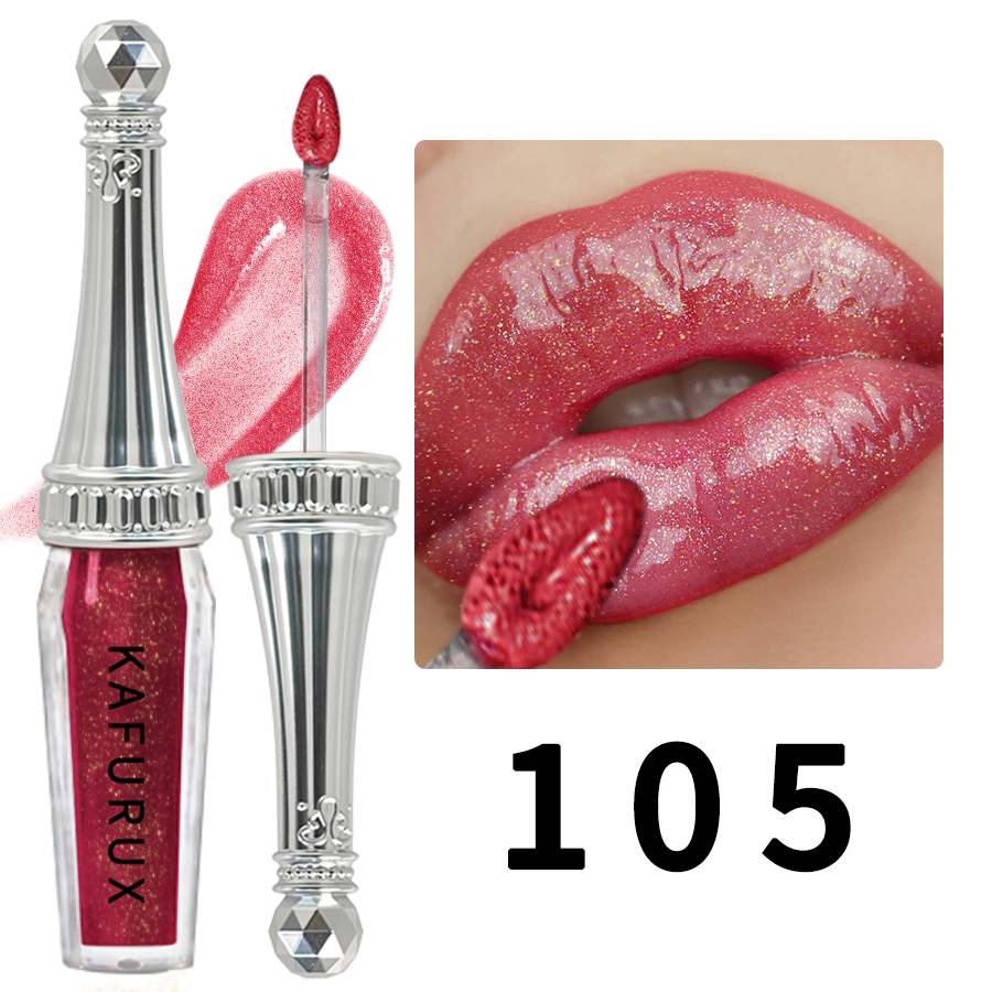 Rouge à lèvres liquide à paillettes, 6 couleurs, brillant, brillant, nacré, teinte hydratante, longue durée, maquillage pour femmes — image 8