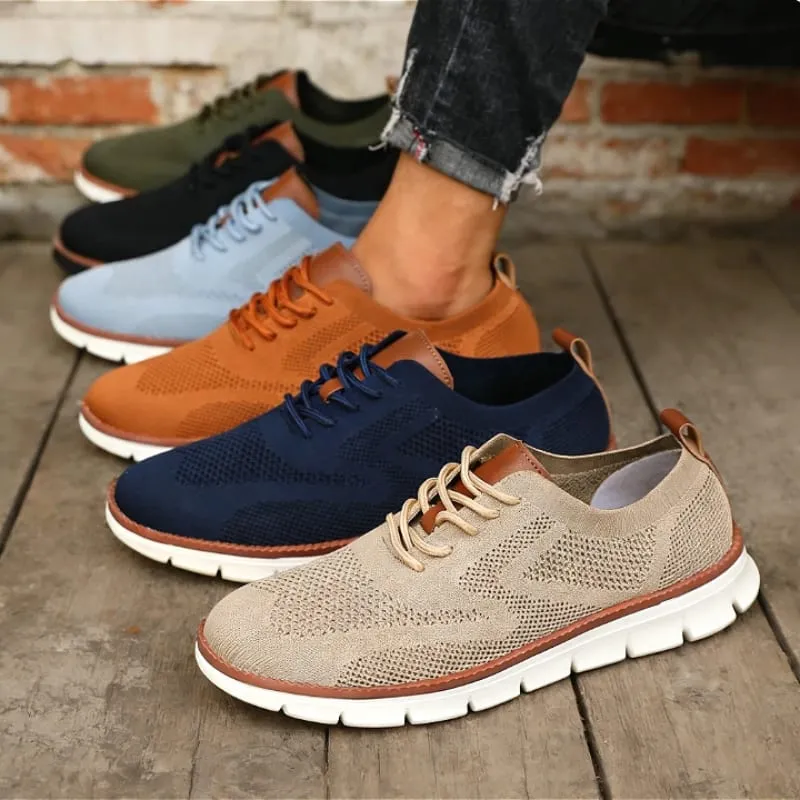 Scarpe da ginnastica causali da uomo all'aperto Leggere e traspiranti Mesh Morbide scarpe da passeggio vendute Comode scarpe alla moda ammortizzanti per uomo — image 5