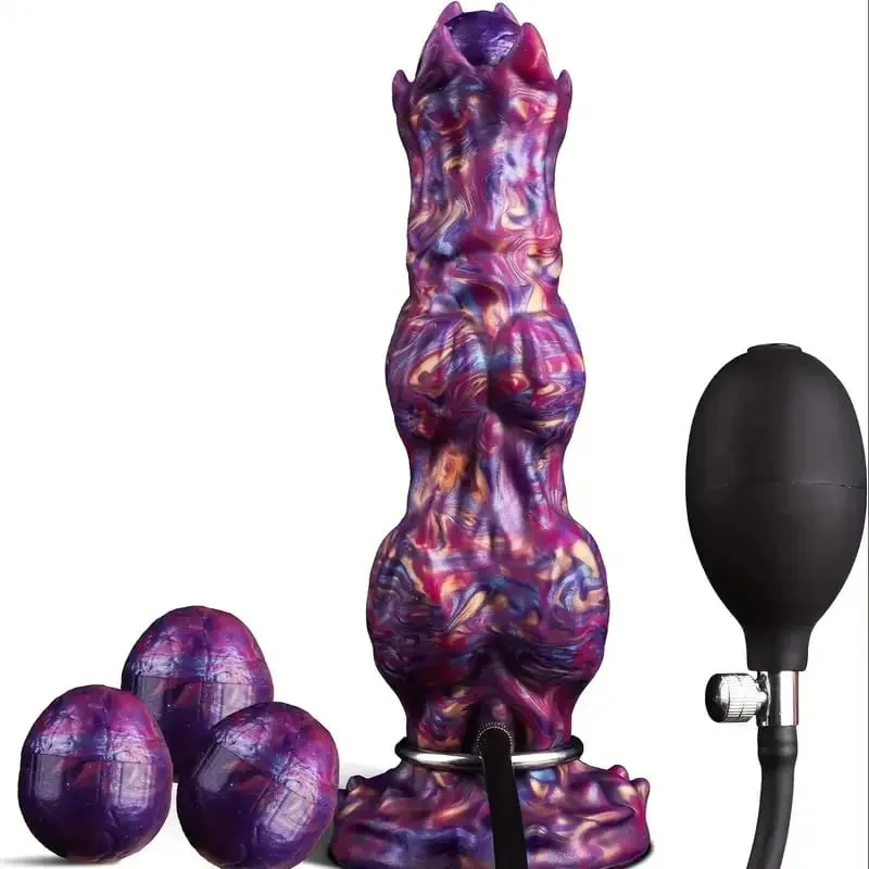 Inflatable Ovipositor Fantasy Laying Eggs Anal Plug Alien Dildo Penis Female Masturbator Vaginal Ball Sex Toys For Adult — image 1