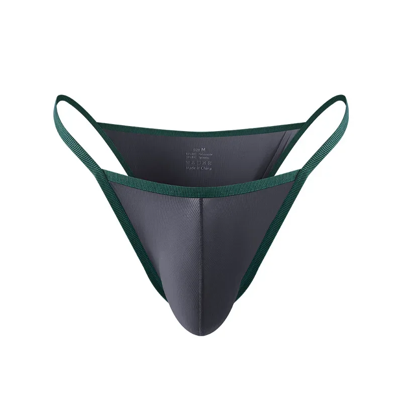 Slip d'été en soie glacée pour hommes, short respirant en fil taille basse — image 26